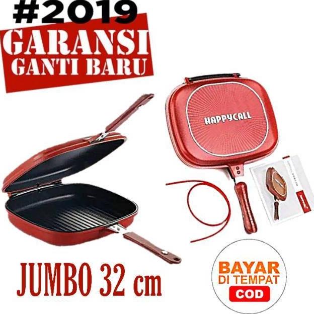 Kaplingan - Happy Call Dobelpan 32 Cm Jumbo Pemanggang Ikan Bolak Yuveniamart