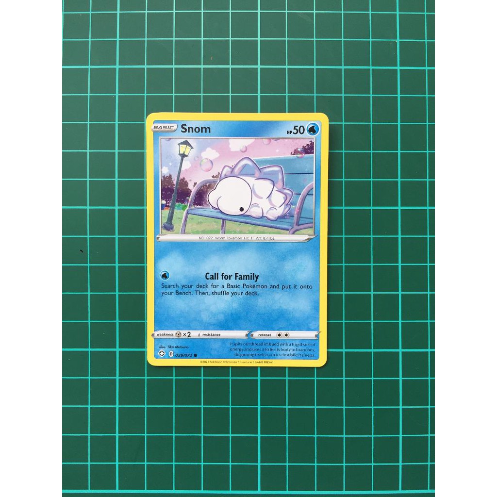 Snom 029/072 English Kartu Pokemon TCG