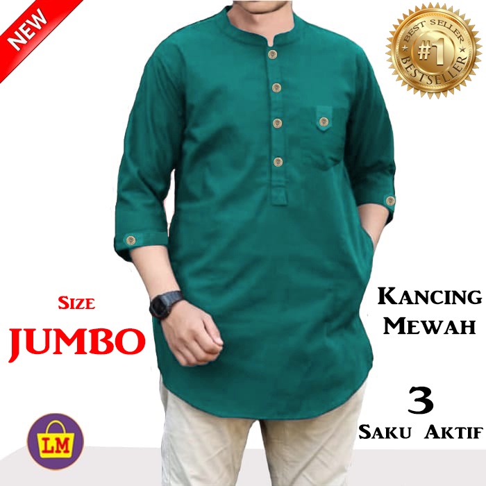 DG 10758 10762 10766 Baju Koko QURTA TRIKHAN Super Jumbo Baju Pria Muslim Terlaris Termurah-7