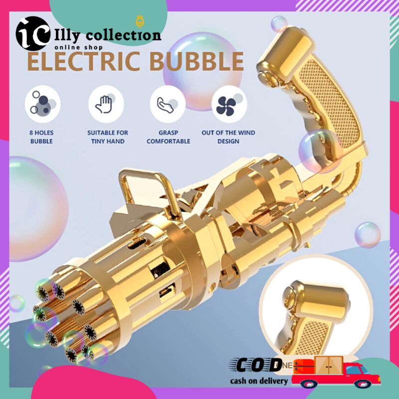 Pistol Gelembung Mainan Anak Tembak Electric Bubble Machine