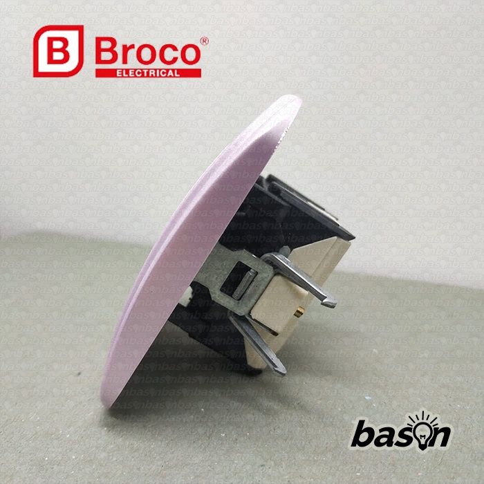 BROCO Galleo Pink / Merah Muda G183 | Antenna Socket Outlet - Colokan TV