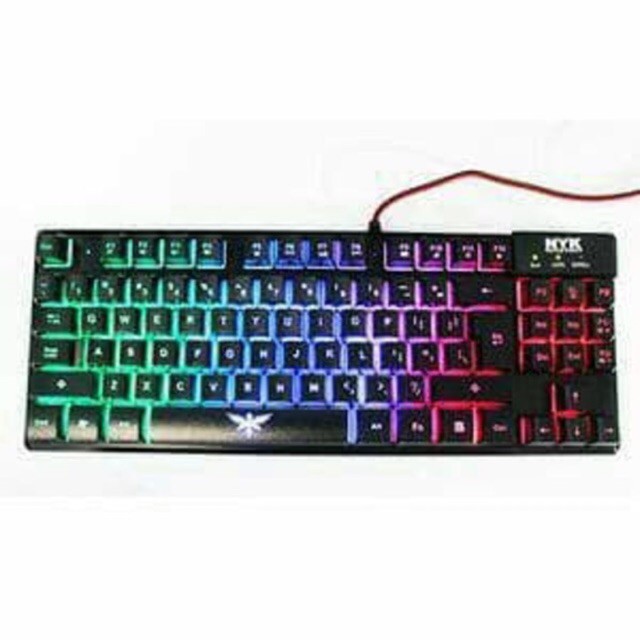 USB KEYBOARD GAMING GAME SEMI MECHANICAL NYK K01 K-01 Guild TKL Backlit - K 01 K-01 PC LAPTOP MURAH