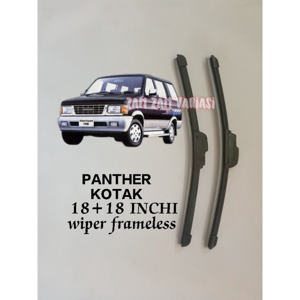 wiper kaca depan model banana frameless mobil panther kotak