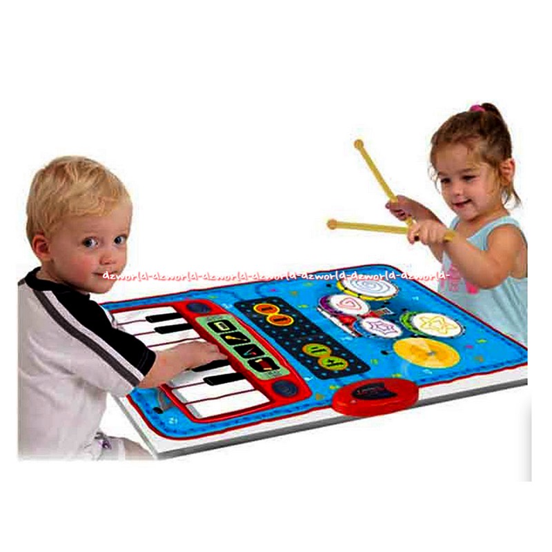 Fun PlayMat Mini 2in1 Music Jam Playmatt Mainan Karpet Piano injak Kaki Musik Play Matt Model Tikar