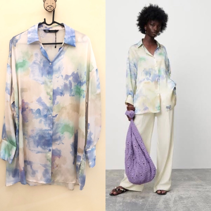 zara tie dye shirt