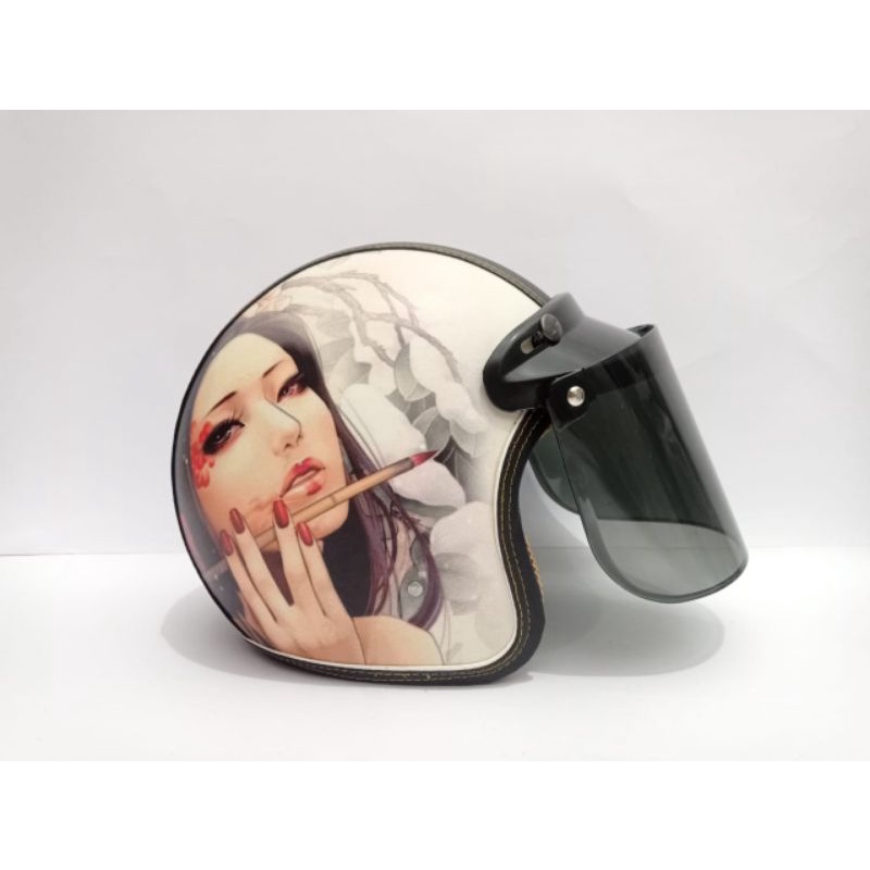 Helm Bogo Lady Art,Helm Bogo Motif Aestethic