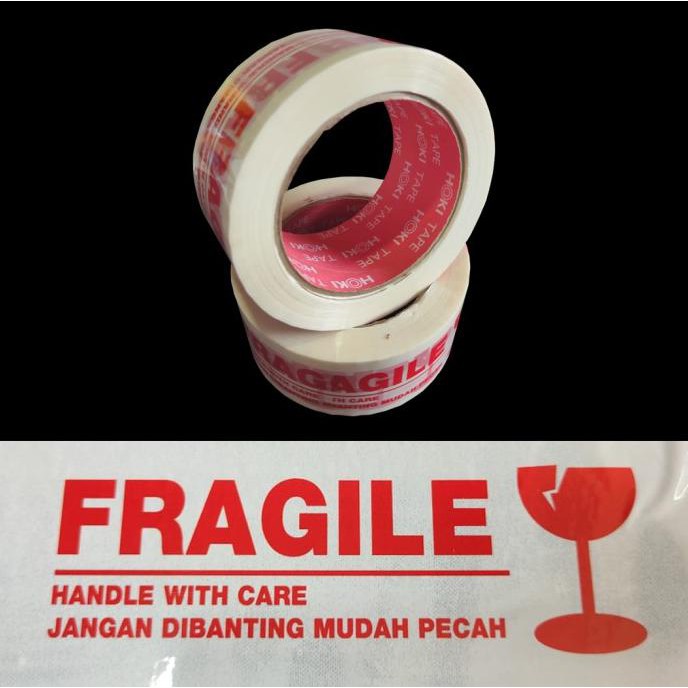 

Big Sale Lakban Fragile jangan dibanting 100 meter - Fragile Putih Big Sale