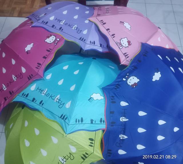 Payung Lipat NAGOYA Fashion Motif HELLOKITTY NF-417