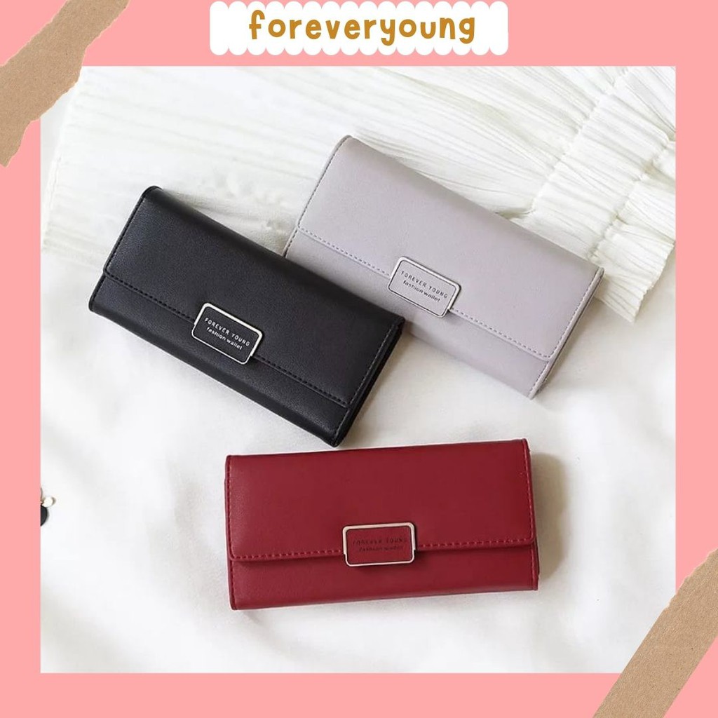 ( Fy ) COD Dompet panjang Wanita  dompet import wanita Dompet Wanita murah dompet Cantik Real Pic