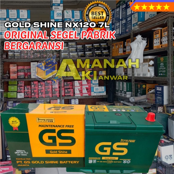 AKI Kering GS NX120-7L - Untuk Mobil TOYOTA: Innova Diesel, Fortuner Diesel