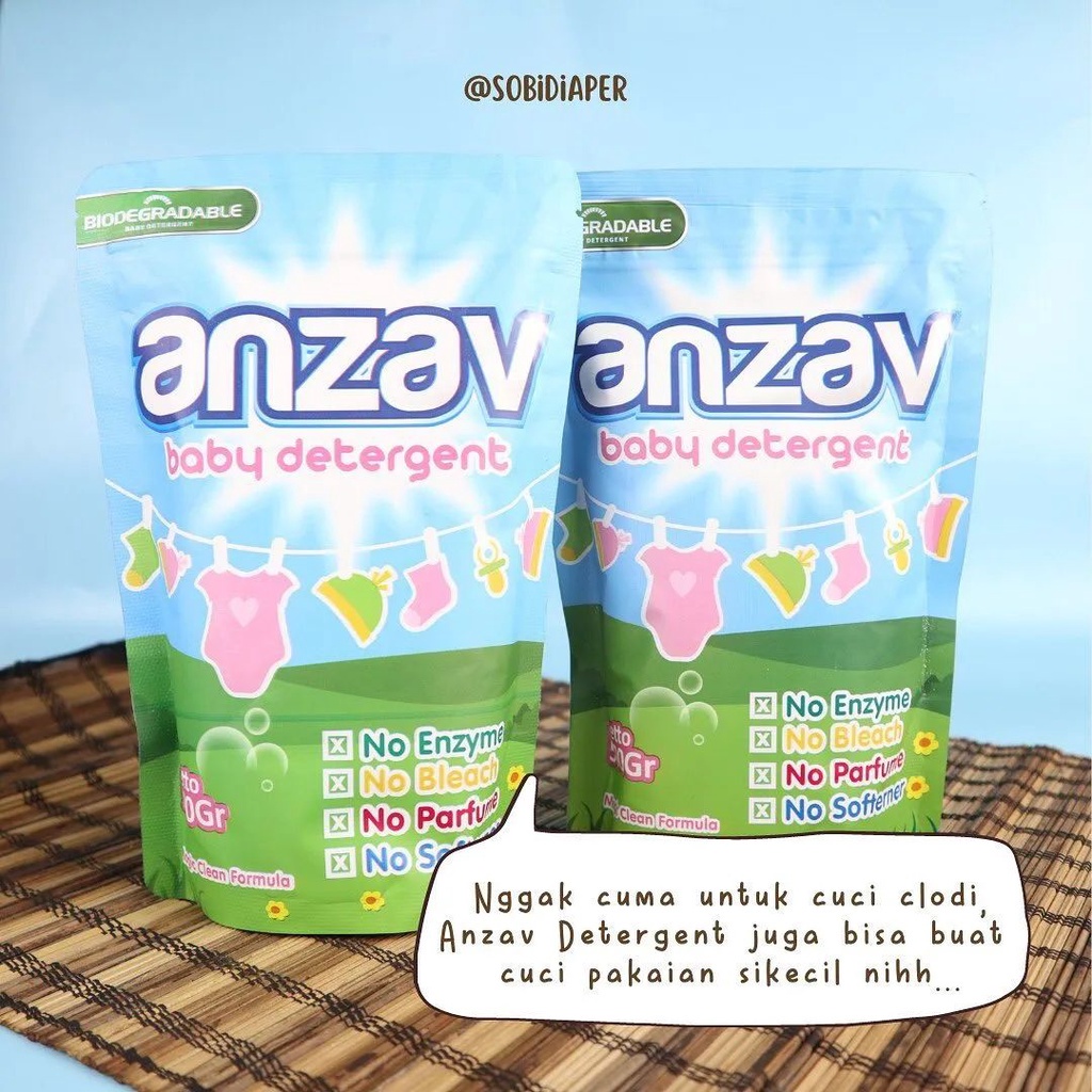 Anzav Soft Baby Detergent, Deterjen Cloth Diaper Dll