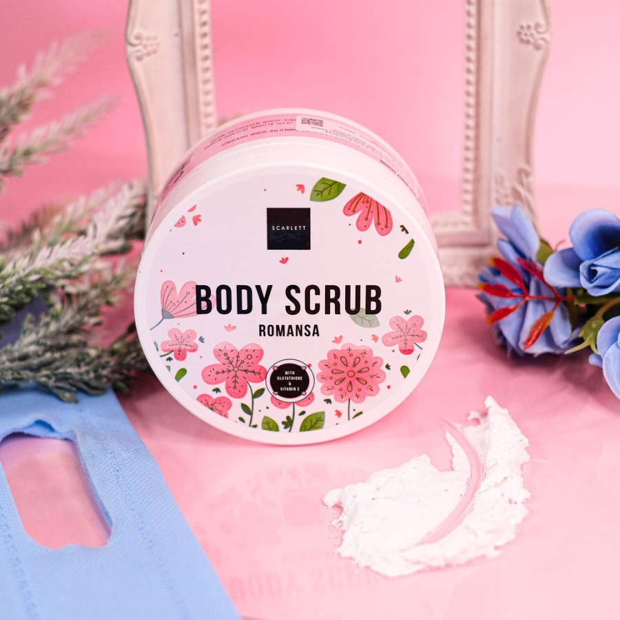 SCARLETT Whitening Body Scrub Romansa 100% Original