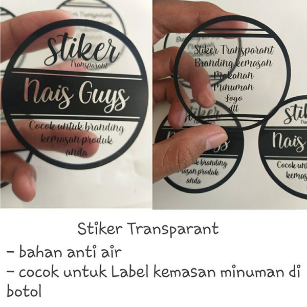 

STIKER LABEL TRANSPARAN