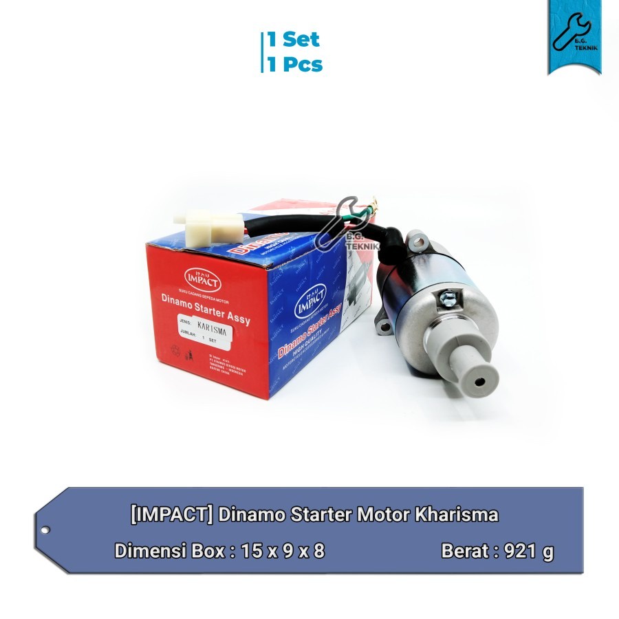 Dinamo starter motor Kharisma - Impact