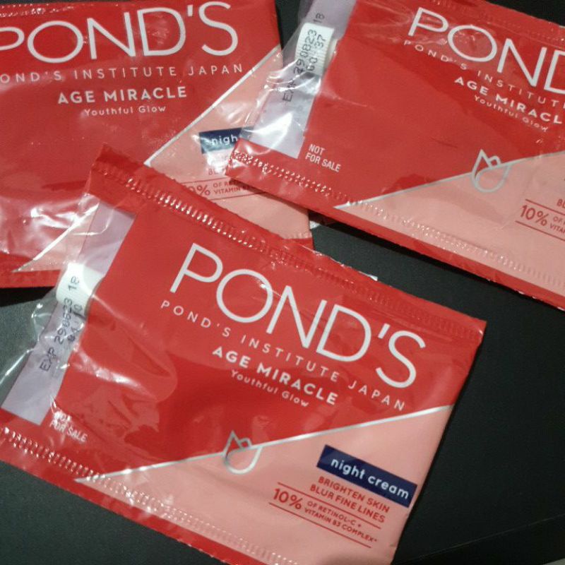 Ponds age miracle night cream sample size