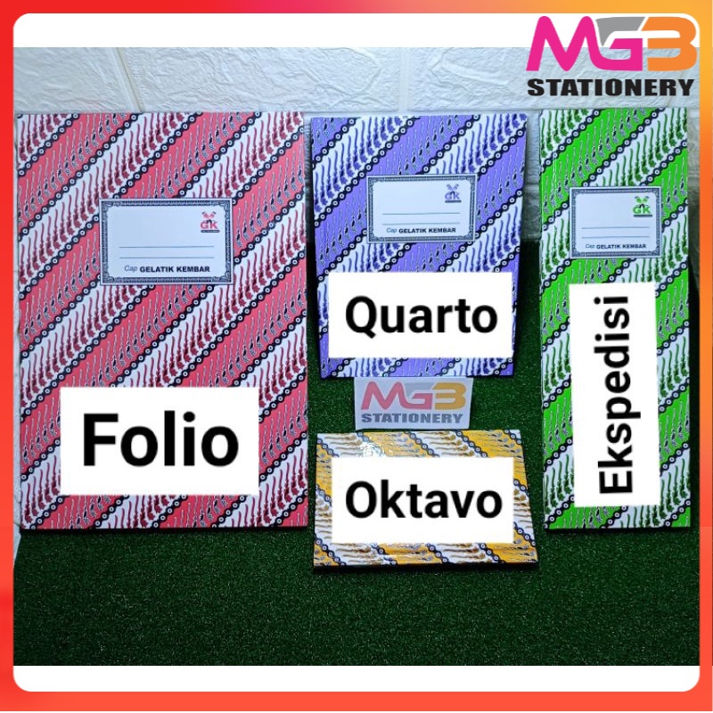 Jual Buku Hardcover / Buku Tulis / Buku Folio GELATIK KEMBAR 200 Lembar