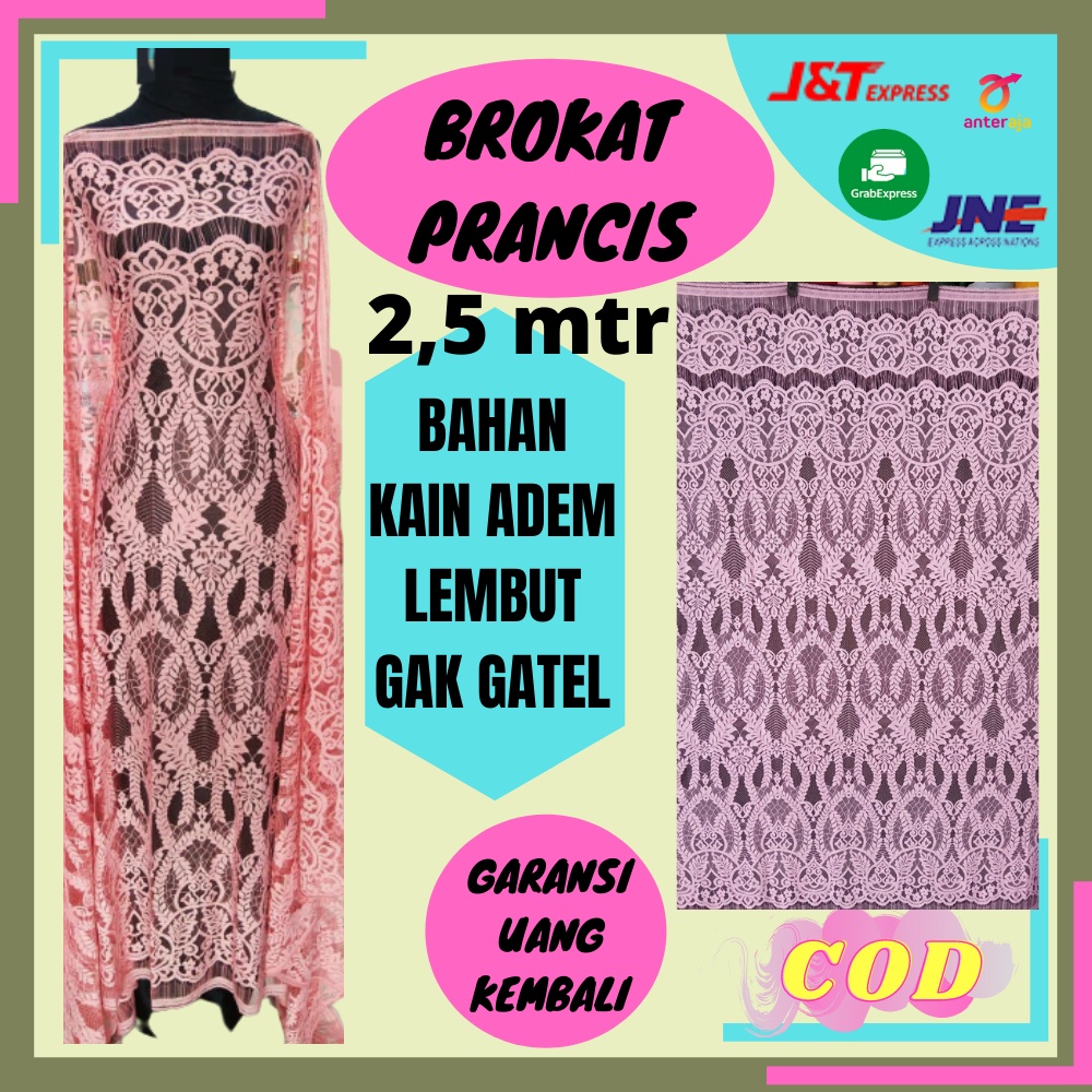 SALE Brokat Tile Mutiara Monica,bahan kebaya murah,kain tile,toko kain murah,jual bakal kebaya