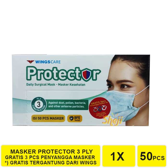 MASKER WINGS PROTECTOR ISI 50 PCS (MASKER 3 LAPIS)