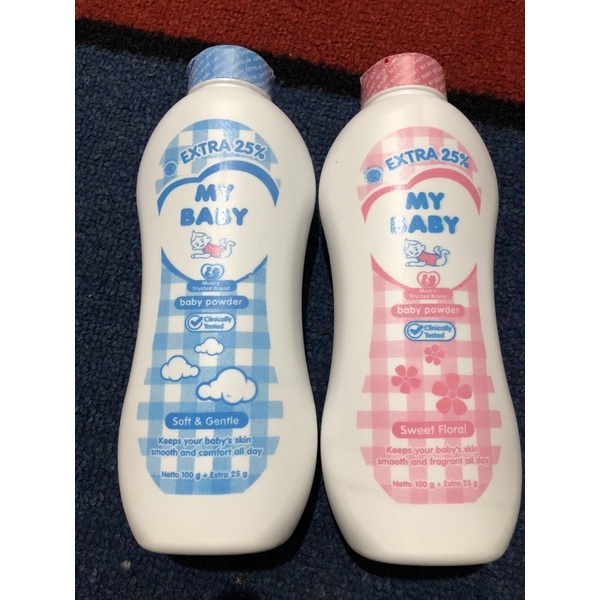 MY BABY Baby Powder Bedak Bayi 100+25 Gr