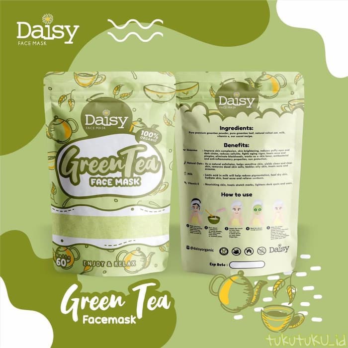 (BUY 1 GET 2 DAISY MASK) MASKER DAISY FACE MASK / Wajah Organik Bubuk