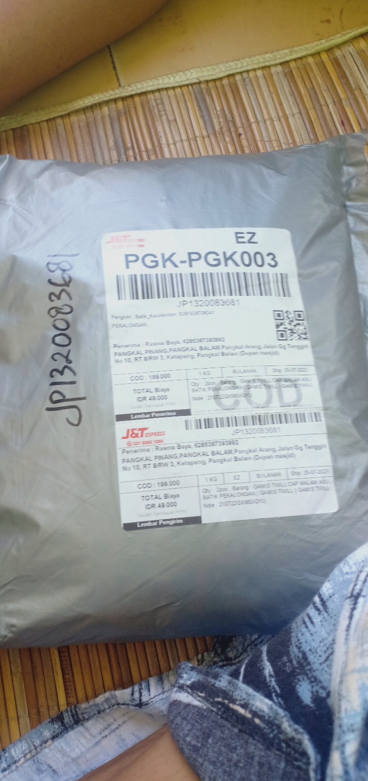 Gamis Twill Cap Malam Asli Batik Pekalongan | Gamis Twill | Gamis Twill Abstrak Bahan Rayon Adem