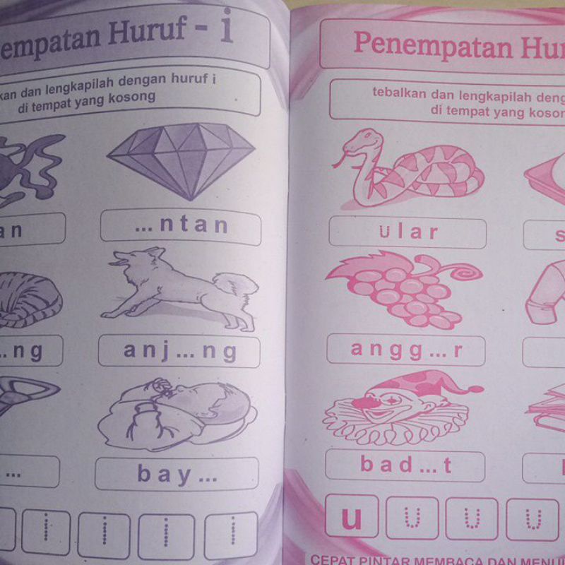 Buku Paud Cepat Pintar  Membaca Dan Menulis Kata