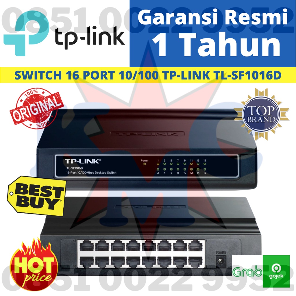 TP-LINK SWITCH 16PORTS TL-SF1016D 10/100MBP/S - SWITCH TP LINK