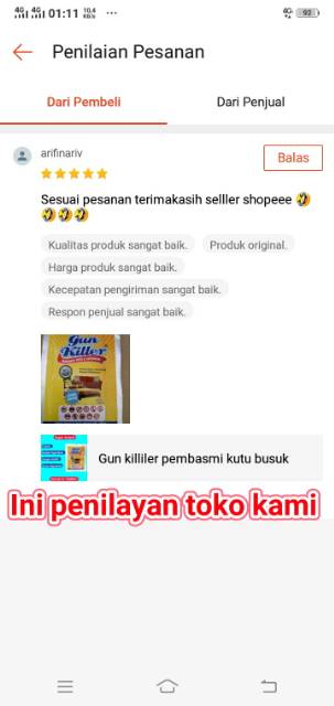 GUN KILLER OBAT PEMBASMI KUTU KASUR KUTU BUSUK KUTU SOFA TUMBILA KECOA SEMUT TUNGAU RAYAP