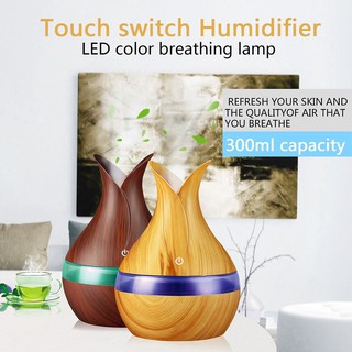 Air Humidifier Diffuser JUTAOHUI YX-188 Aromatherapy Wood Design 300ml
