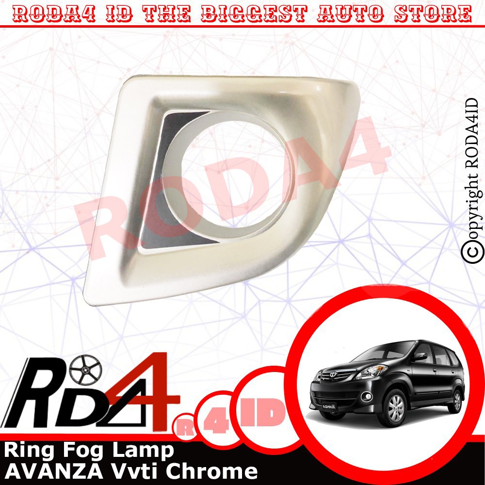 Cover Ring Fog Lamp Foglamp Avanza  Xenia New  Vvti Chrome