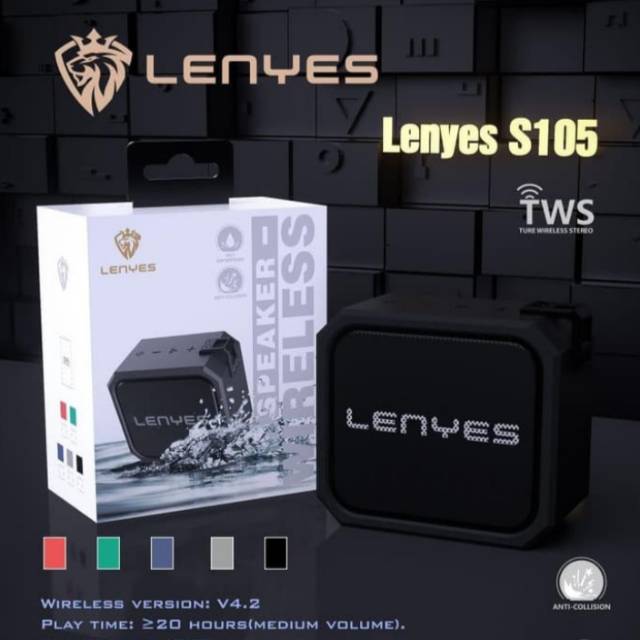 Speaker lenyes original s105 waterproof /speaker bluetooth tahan banting
