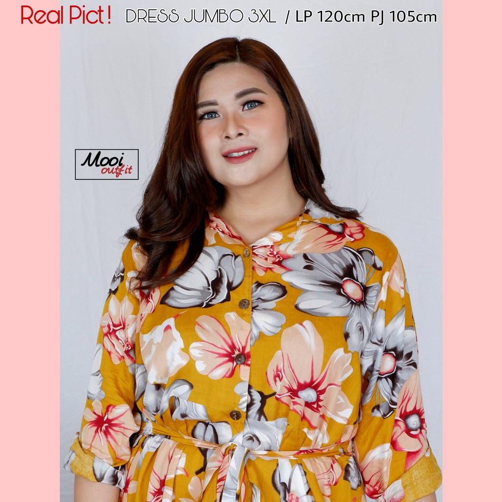 Dress Wanita Jumbo Kekinian Terbaru Ld 120 / Dress Jumbo Busui / Dress Hamil Dan Menyusui Jumbo / Daster Jumbo Ld 120 Busui Kekinian Murah Bahan Katun Rayon Adem