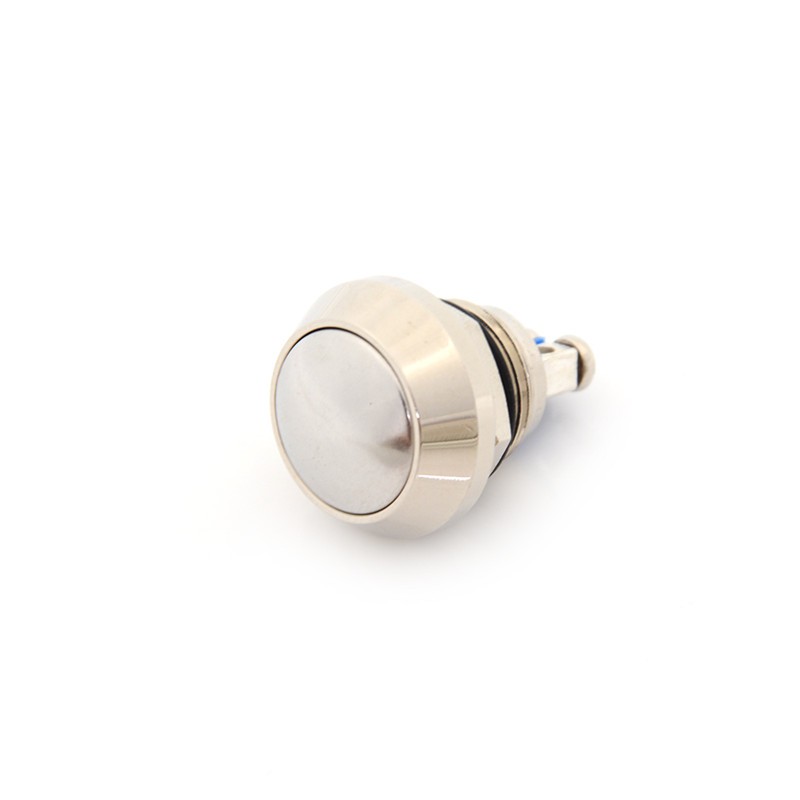 【xo#COD】Hot Sale Domed Waterproof Metal 12mm Momentary Push Button Switch