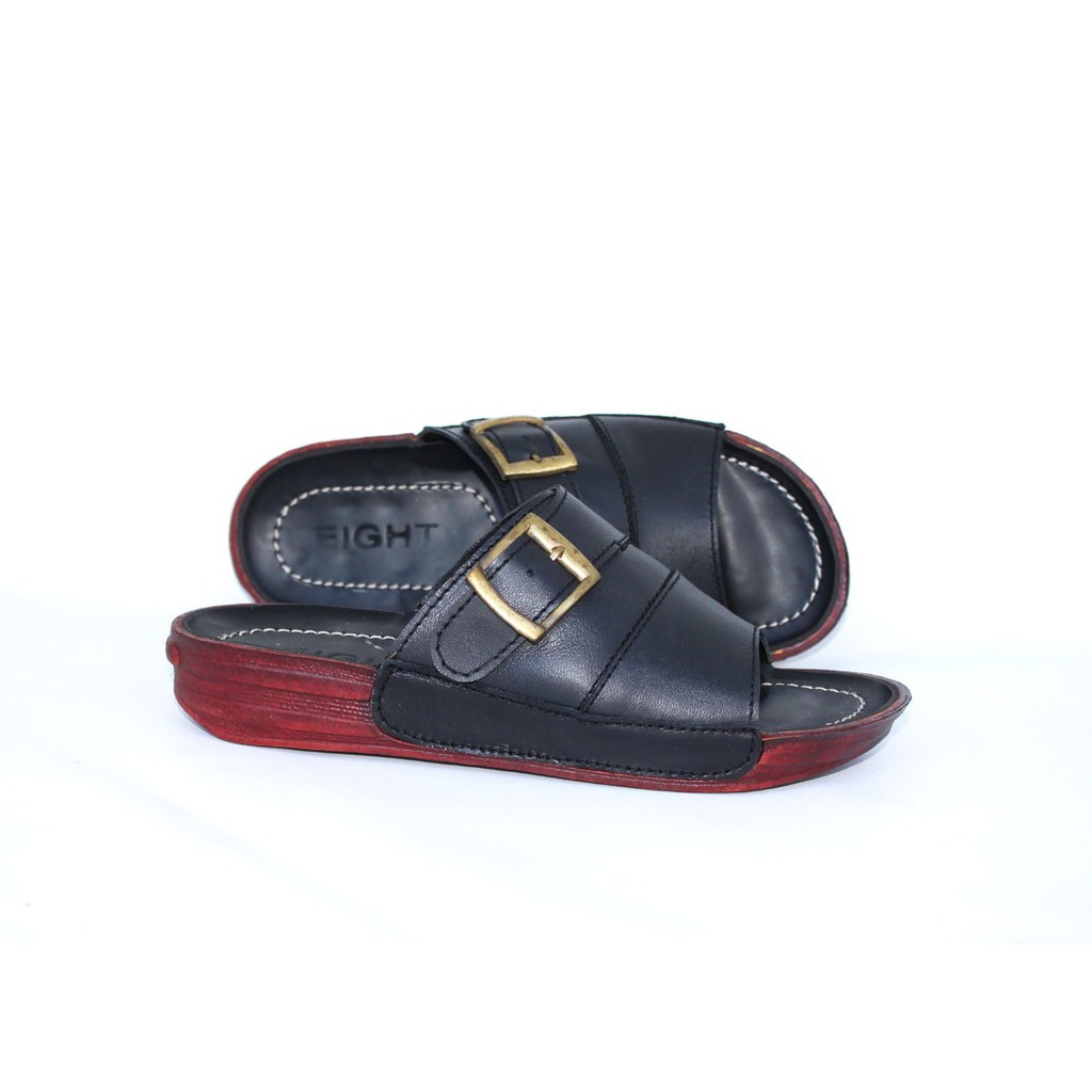 TERBARU 11.11  Sandal Pria Indian Eight Apache 39-43 Ring Besar Hitam Handmade Bandung Hitz...