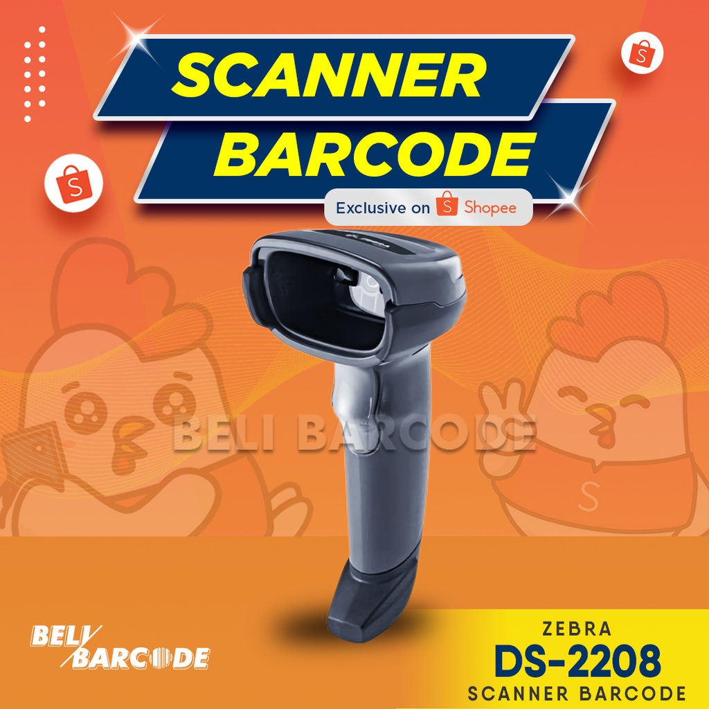 Scanner Barcode Zebra DS2208 1D 2D PDF417