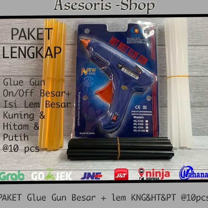 

Paket Glue Gun On/Off Besar +Isi Lem Kuning+Hitam+Putih Besar (10 Pcs) 9Qf3X_Od3P