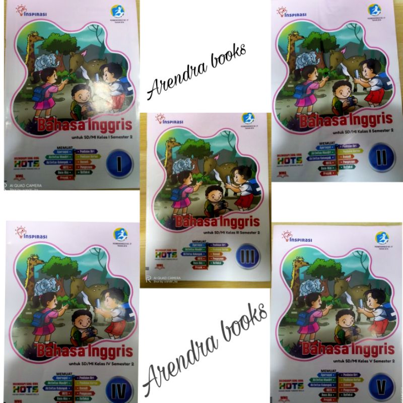 Lks inspirasi pelajaran   Bahasa inggris untuk Sd/Mi kelas 1.2.3.4.5.dan 6 semester 2 kurikulum 2013