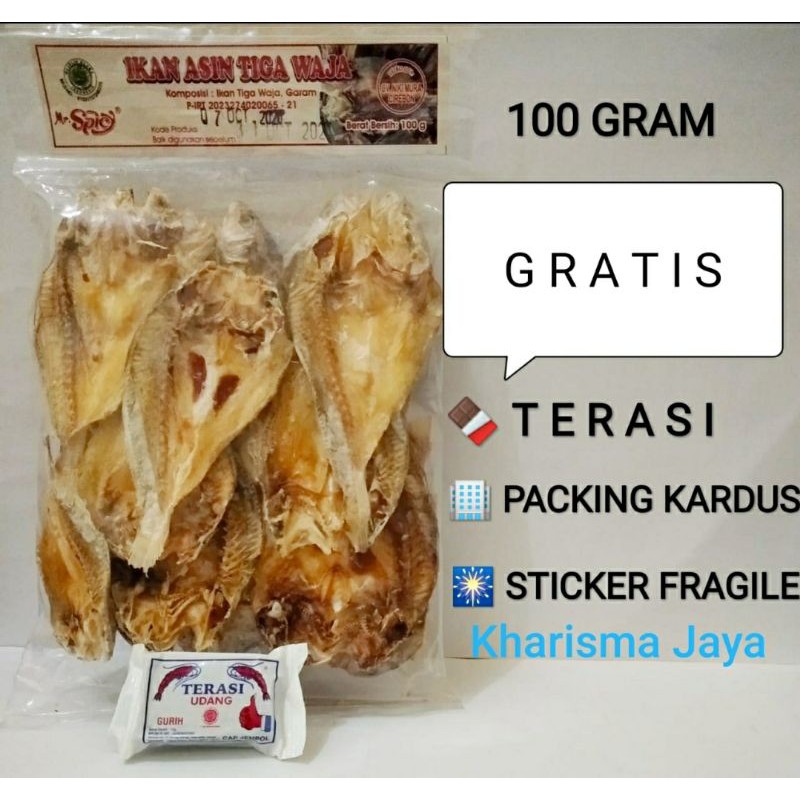 

Ikan Asin Tiga Waja 100 gram