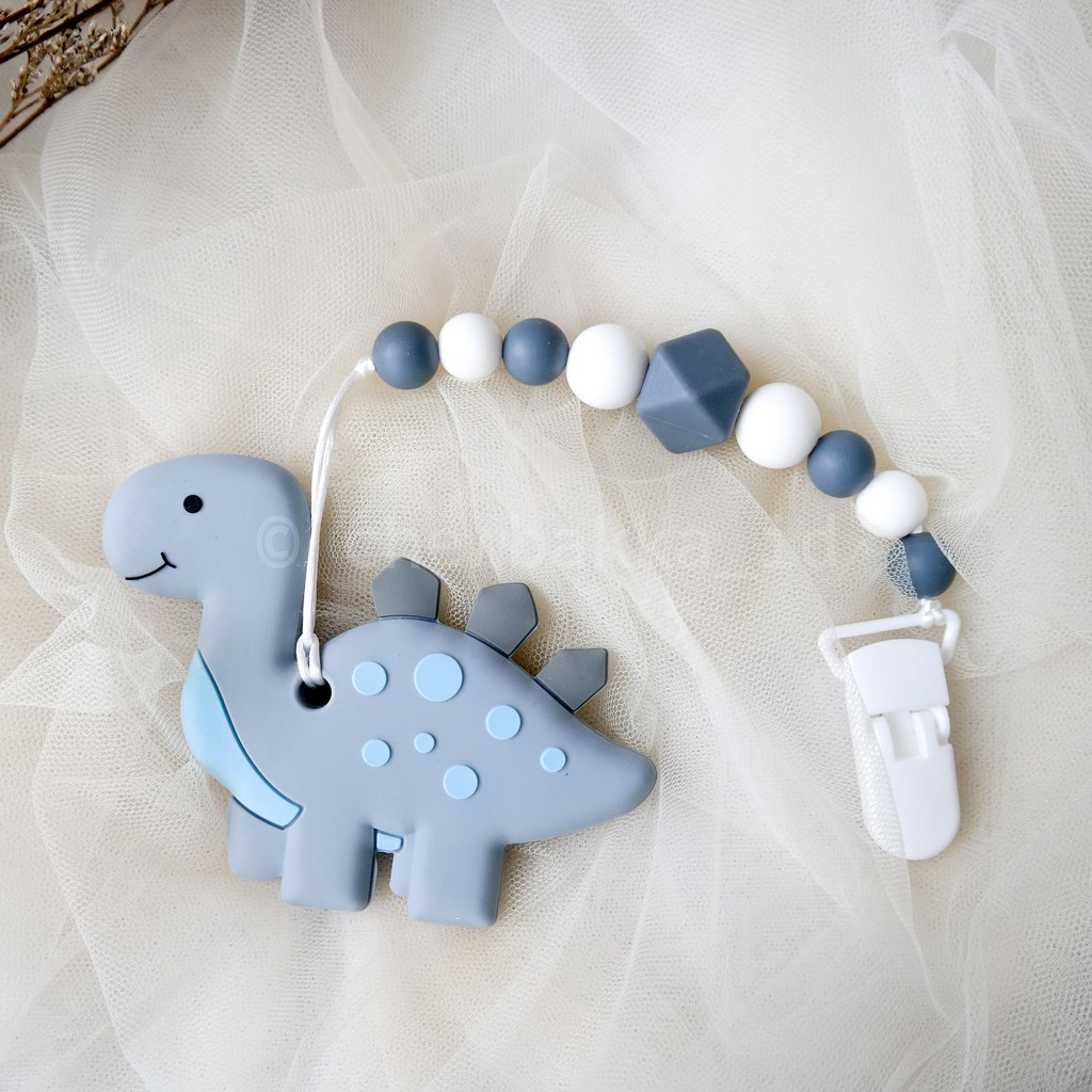 SILICONE BABY TEETHER BRONTOSAUR