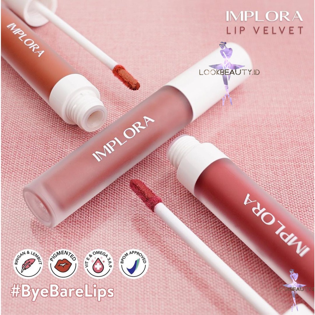 IMPLORA LIP VELVET | LIP CREAM IMPLORA LIPSTIK BPOM ORIGINAL TEMURAH