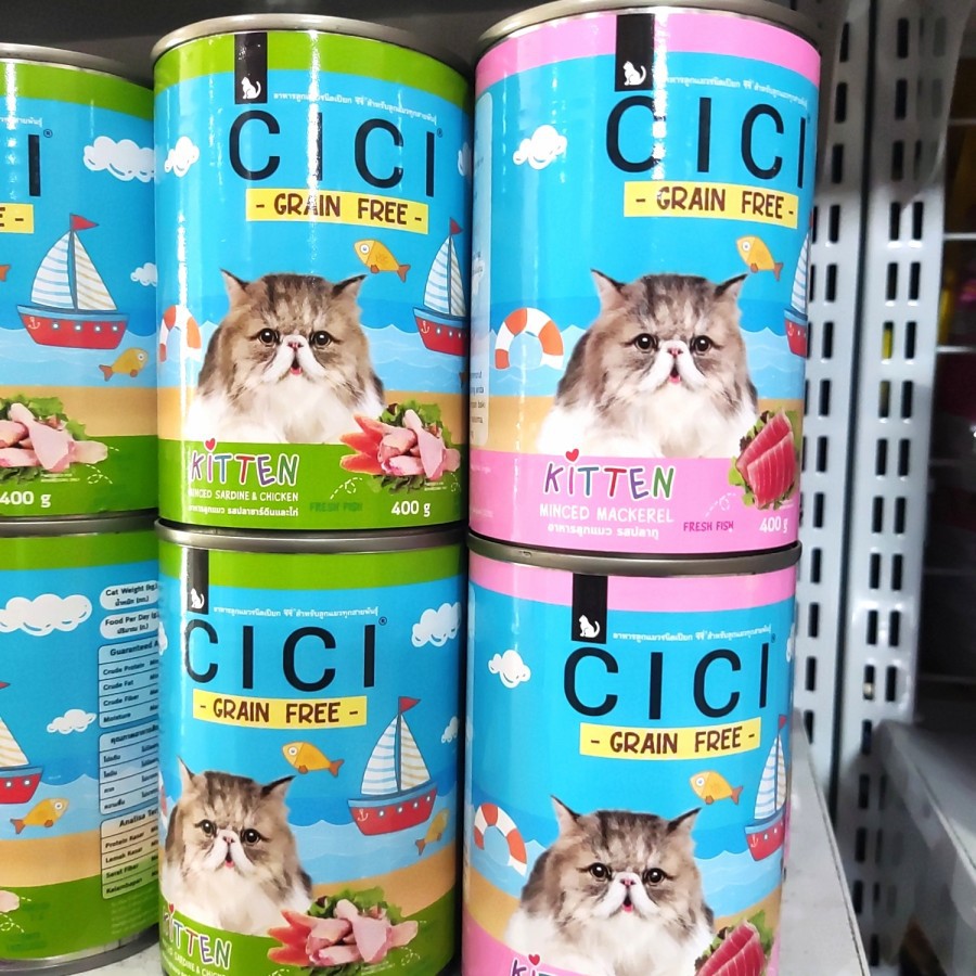 CICI KALENG 400GR CICI KITTEN ALL RASA MAKANAN BASAH KUCING