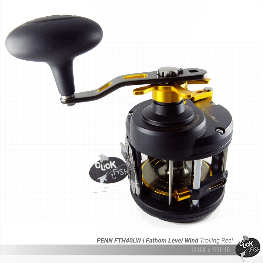 PENN FTH40LW | Fathom Level Wind Trolling Reel 330 Yds 40lb Mono - RH