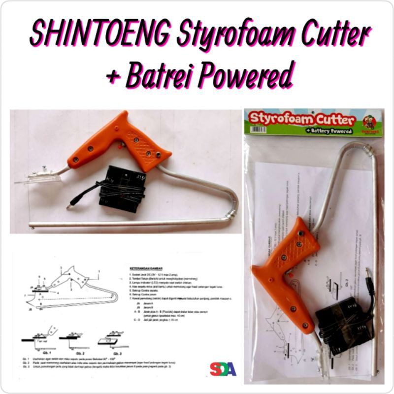 Pemotong Styrofoam Shintoeng / Sytrofoam Cutter Battery