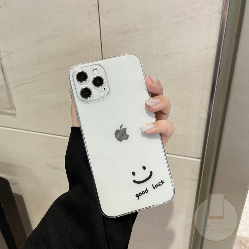 Samsung A32 A50S A22 A52 A72 A21S A12 A50 A51 A71 A20S A30S A31 A10S A11 M22 M32 F22  M11 M12 Good Luck Smiley Clear Soft Case-3