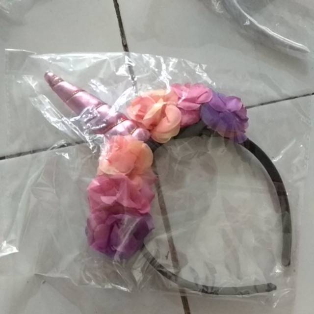 Bando unicorn bunga cantik murah