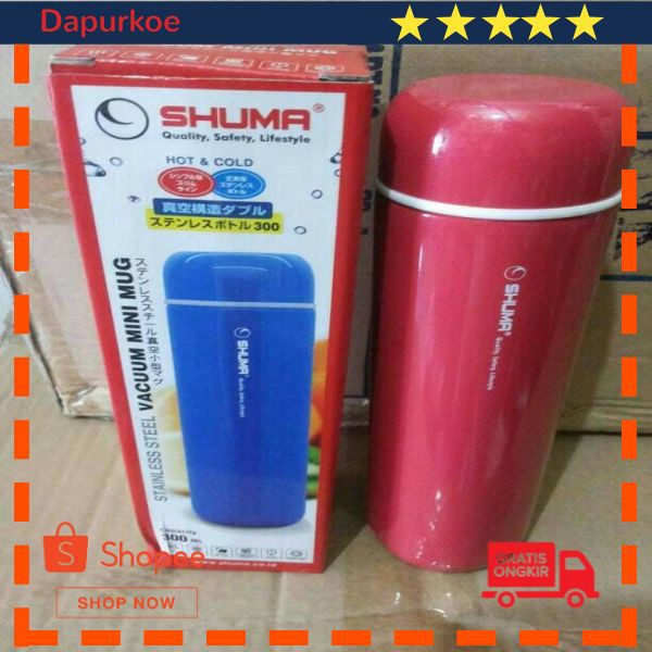 Murah SHUMA TERMOS VACUUM MINI AIR PANAS TUMBLER 300ML STAINLESS STEEL Elegan