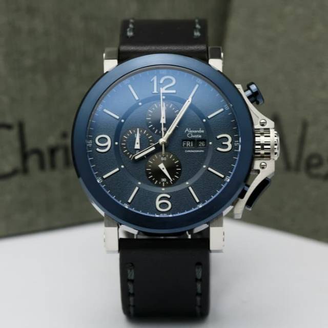 ALEXANDRE CHRISTIE AC 6281 SILVER BLUE ORIGINAL GARANSI RESMI 1 TAHUN