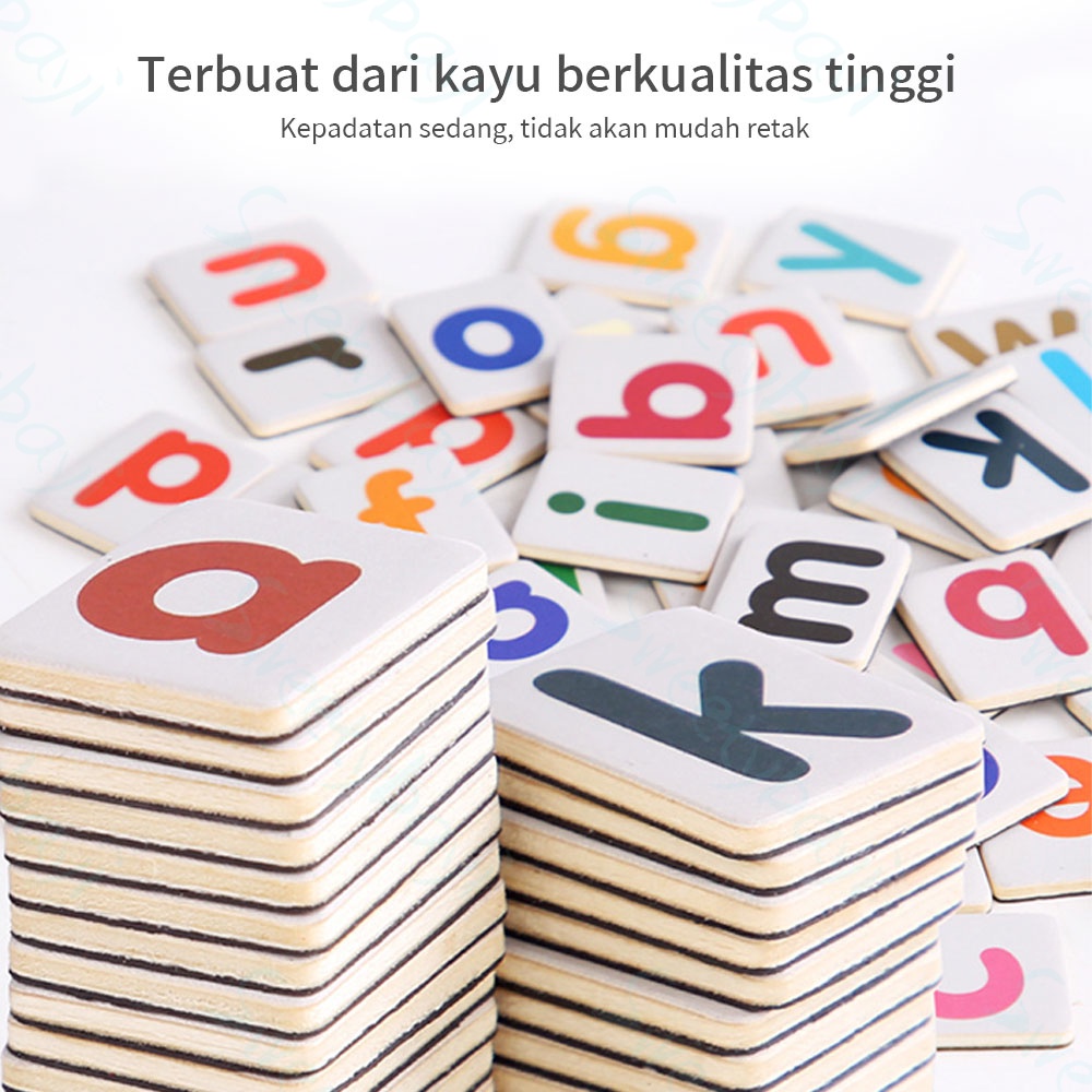 Sweetybayi Spelling game book magnet Mainan Edukasi buku belajar menulis huruf dan angka