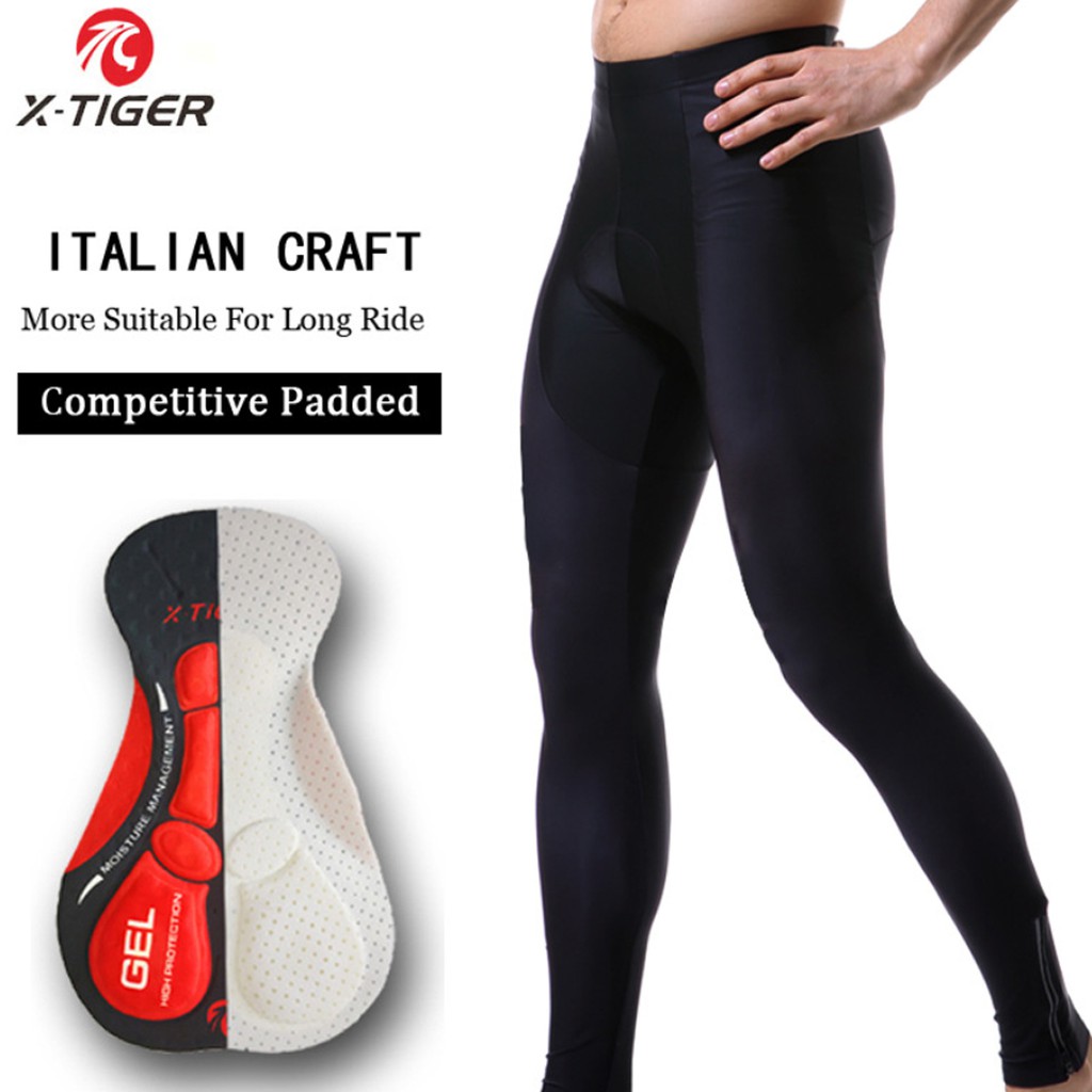 Celana Panjang Sepeda Roadbike MTB Pria Wanita Padding Gel X-TIGER 101