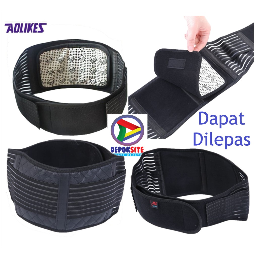 AOLIKES 7997 Korset Perut Terapi Pemanas Lumbar Support Waist Support Self Heating Tourmaline